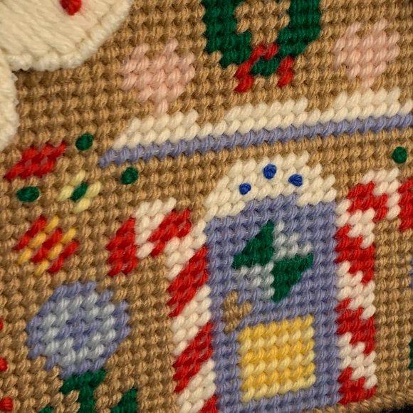 Gingerbread House Holiday Cross Stitch - Already Made for you! #1 - Picture 2 of 7